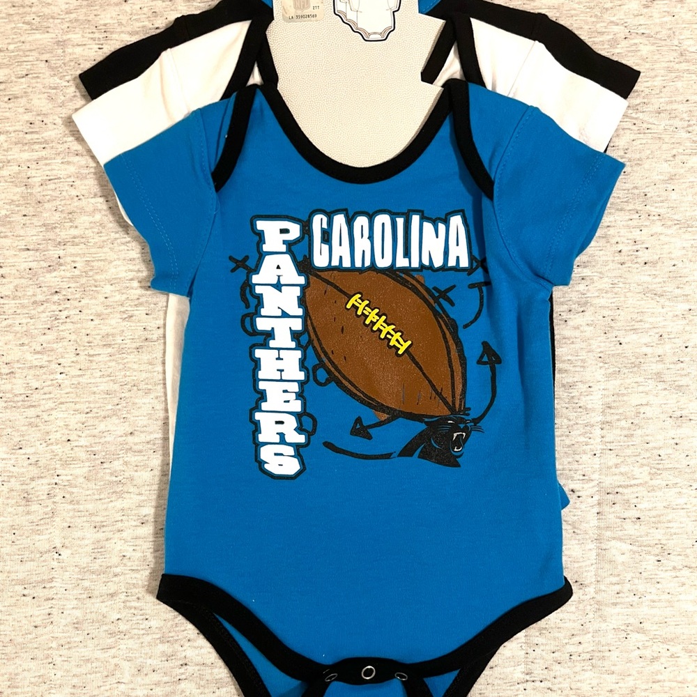 Panthers 3 Piece bodysuit set